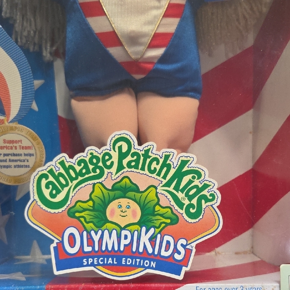 OlympiKids Special Edition Cabbage Patch Kids Doll - Blue New In Original Box - Picture 3 of 11